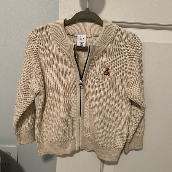 Baby Gap Baby Boy Zip Up Cardigan - Picture 2 of 4